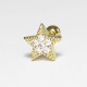 Piercing de Orelha com Estrela Dourado - 6ORE384
