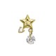 Piercing de Orelha com Estrela Dourado - 6ORE499