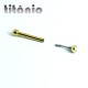 Mini Piercing em Titânio PVD Gold - Pin Push Tragus ou Hélix - Ponto de Luz - 7TRG70