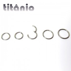Piercing Argola 1.0mm Segmento Articulado em Titânio - 6ORE553