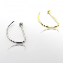 Piercing de Nariz - D Ring Aço Cirúrgico - 2NAA73