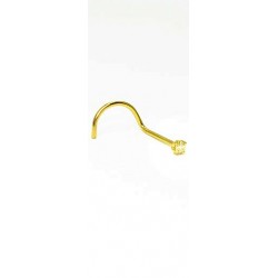 Piercings de Nariz - BRILHANTE - Ouro 18k - 2NOU07
